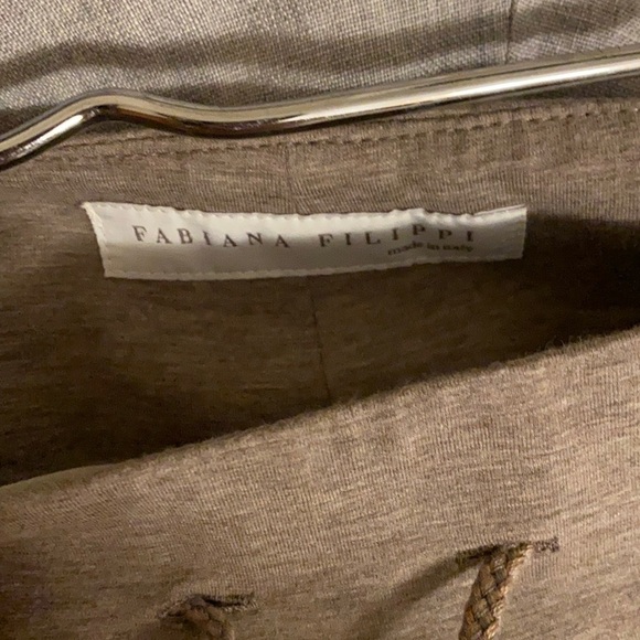 Fabiana Filippi / grey linen trouser jogger pants medium M - Picture 4 of 7